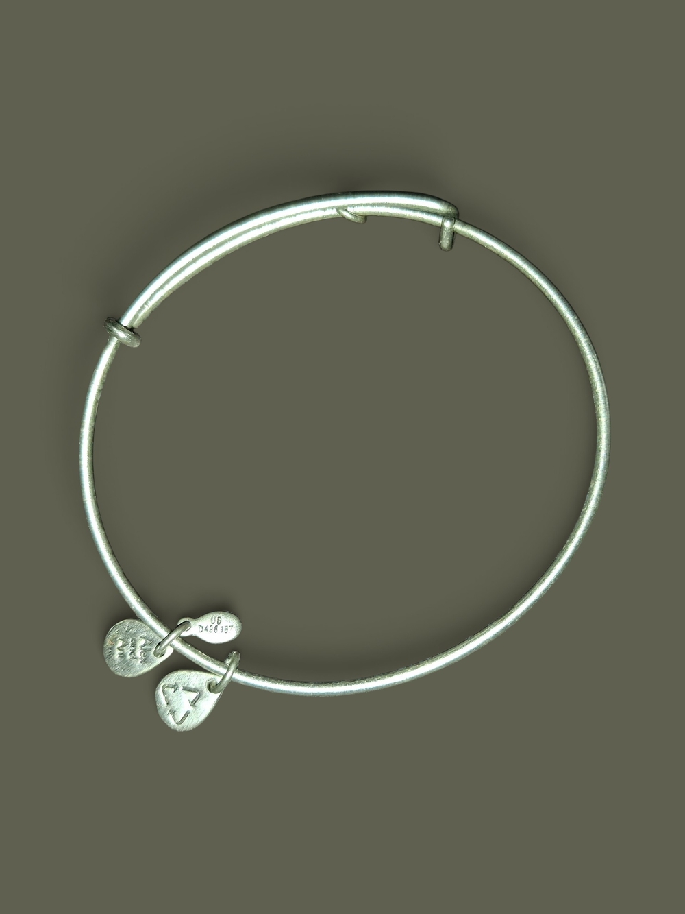 Alex And Ani Plain Silver Expandable Bangle Bracelet - Women Jewelry